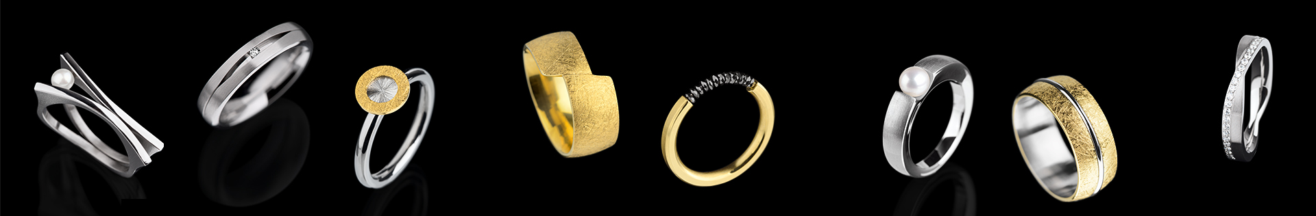 viele verschiedene Ringe Edeslstahl Ring - viele Ring Designs