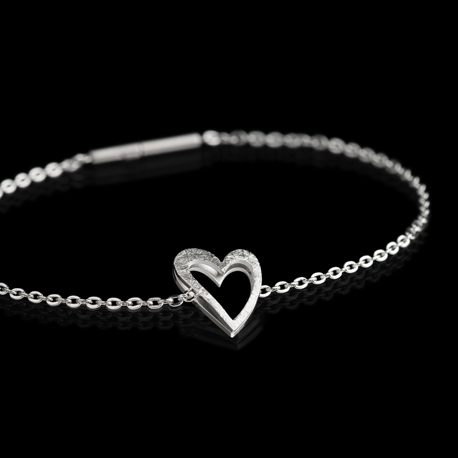 A586 Edelstahl Schmuck - Armband mit Herz